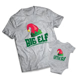 Big Elf Little Elf Set - Christmas -  Matching Shirts