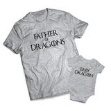 Father Of Dragons Set - Game Of Thrones -  Matching Shirts