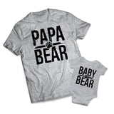 Papa Bear Set - Dads -  Matching Shirts