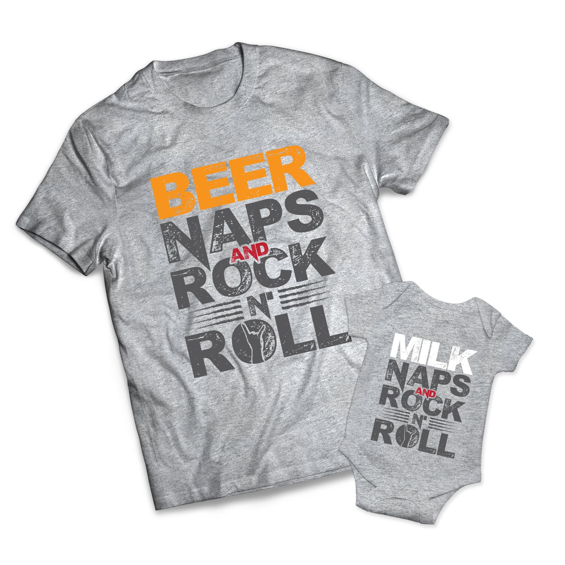 Naps And Rock N Roll Set - Dads -  Matching Shirts