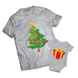 Tree And Present Set - Christmas -  Matching Shirts