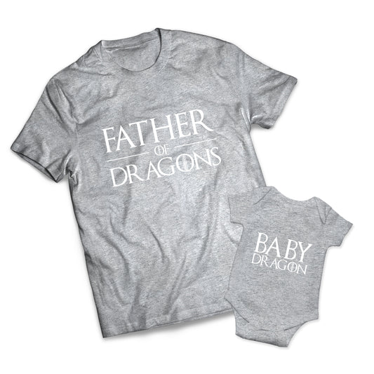 Father Of Dragons Set 2 - Game Of Thrones -  Matching Shirts