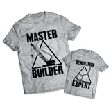 Master Builder Set - Heavy Equipment Operator -  Matching Shirts