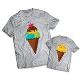 Icecream Cone Set - Dads -  Matching Shirts