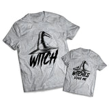 Witches Love Me Set - Halloween -  Matching Shirts