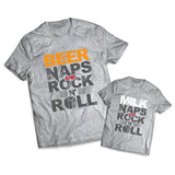 Drink Naps Rock And Roll Set - Dads -  Matching Shirts