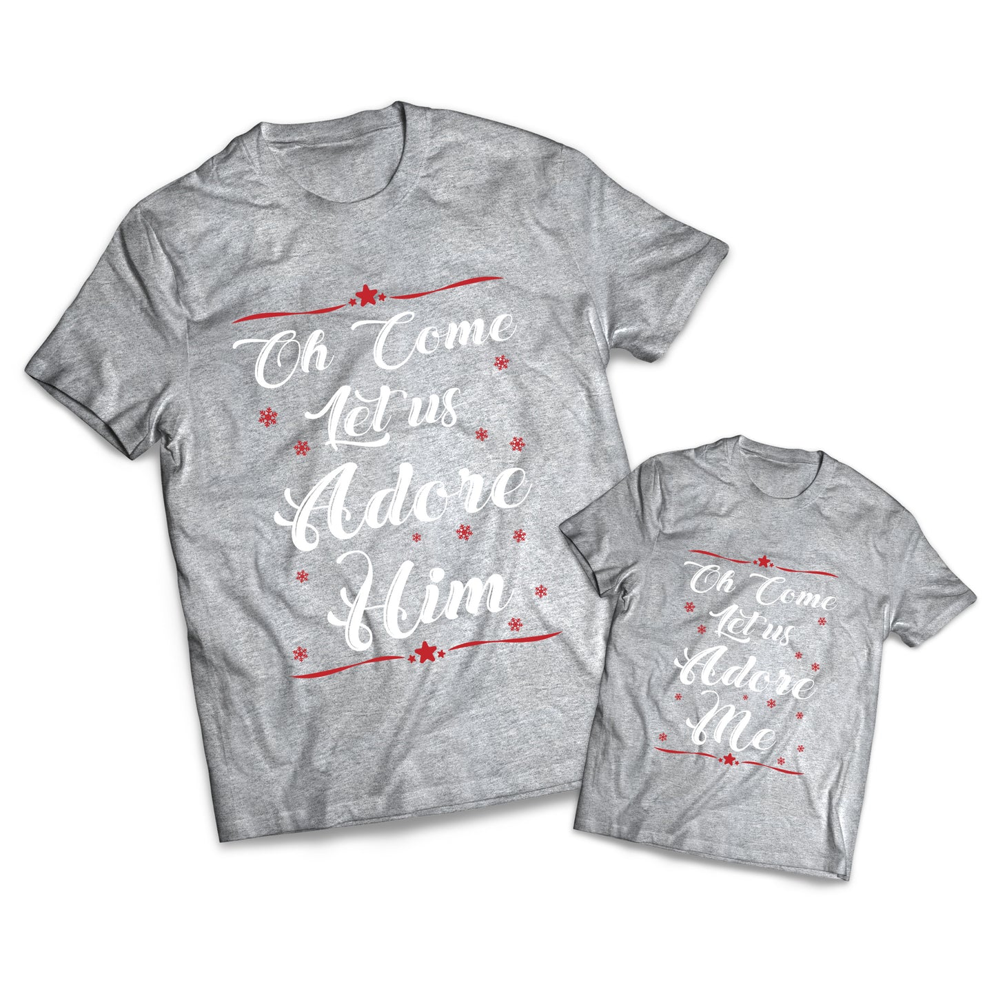 Come Let Us Adore Him Set - Christmas -  Matching Shirts