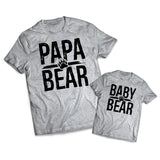 Papa Bear Set - Dads -  Matching Shirts