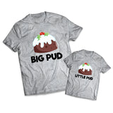 Big Pud Little Pud Set - Christmas -  Matching Shirts