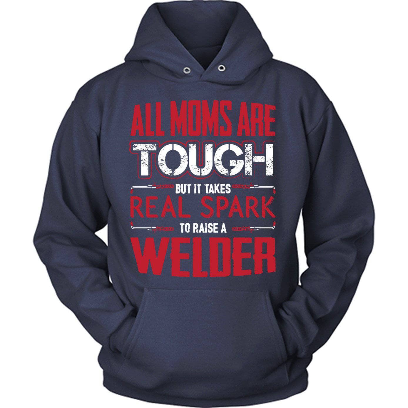 Red Tough Welder Mom