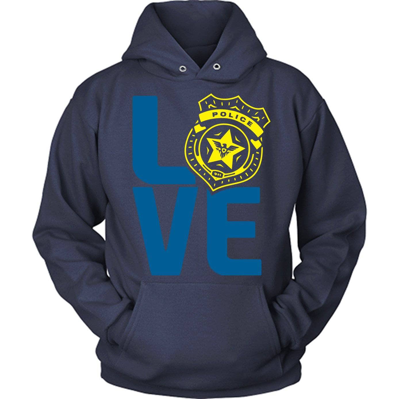 Police Yellow Love Badge