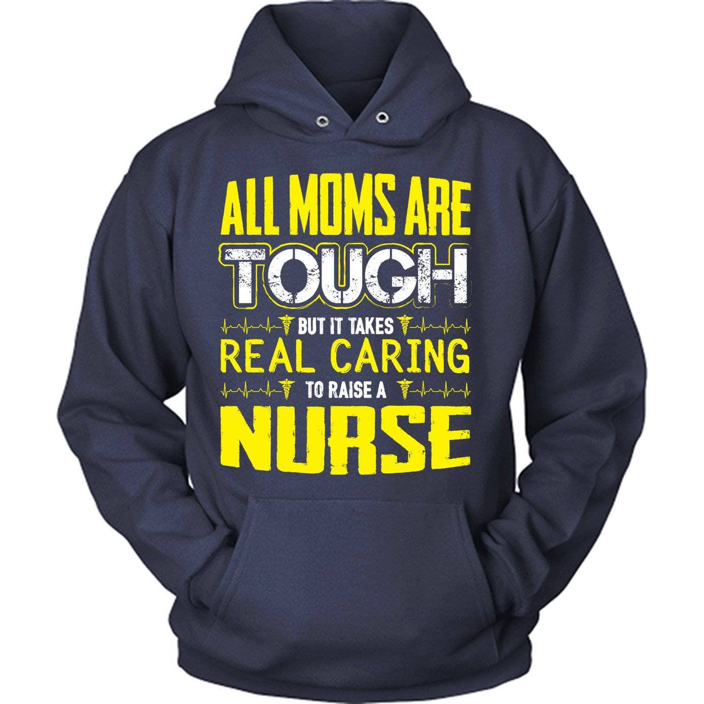 Yellow Tough Nurse Mom