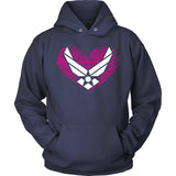 Air Force Mom Pink Heart