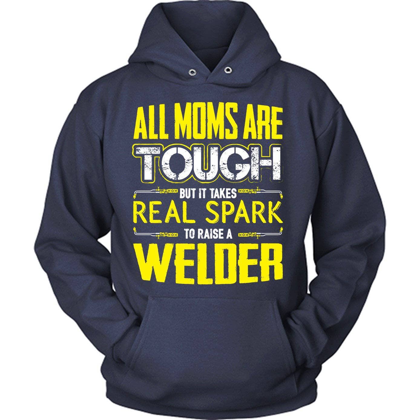 Yellow Tough Welder Mom