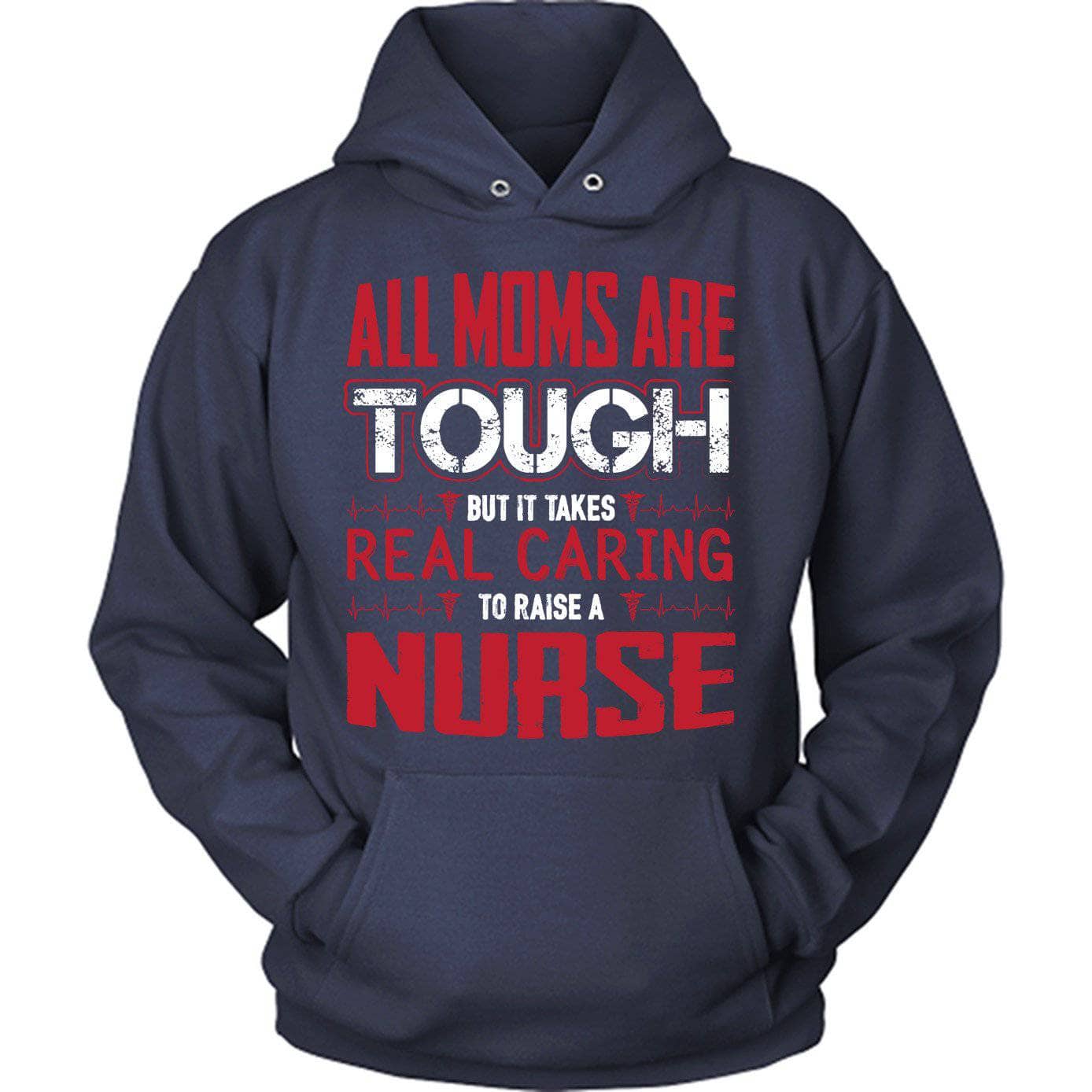 Red Tough Nurse Mom