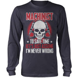 I'M Never Wrong Machinist