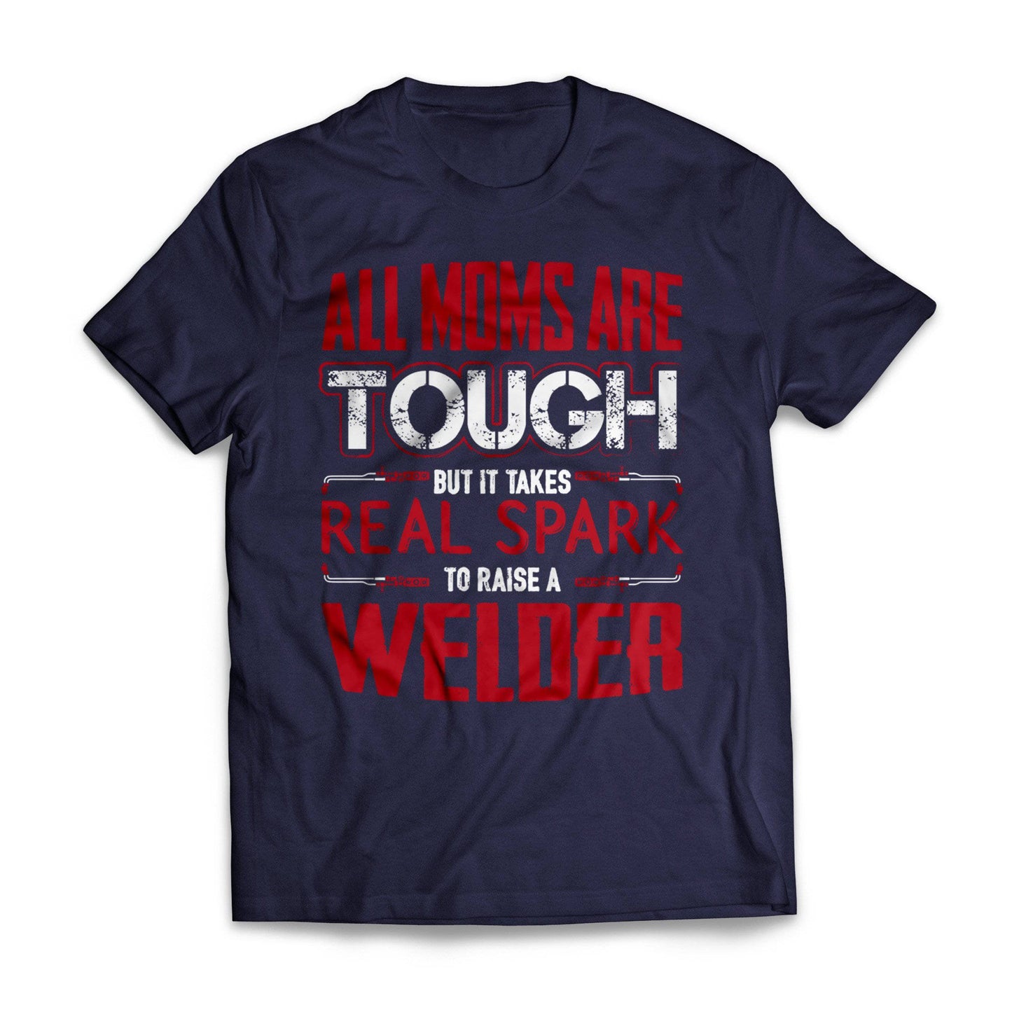 Red Tough Welder Mom