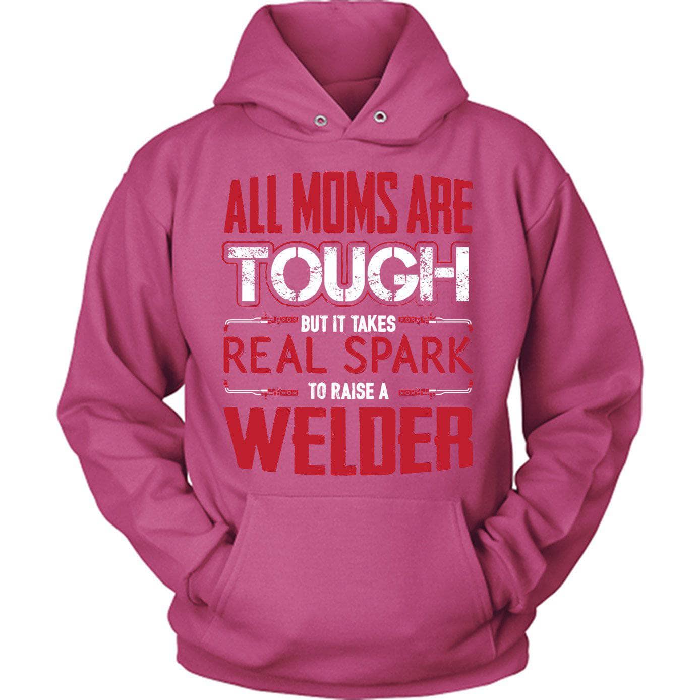 Red Tough Welder Mom