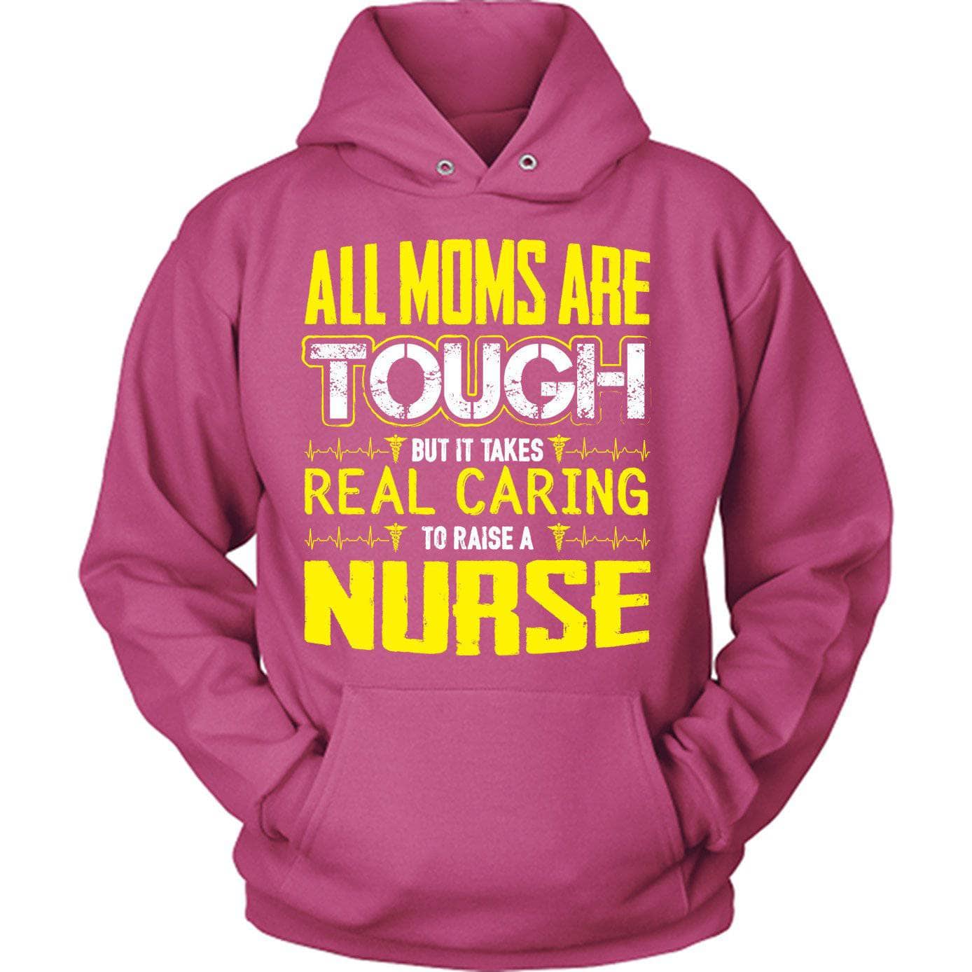 Yellow Tough Nurse Mom