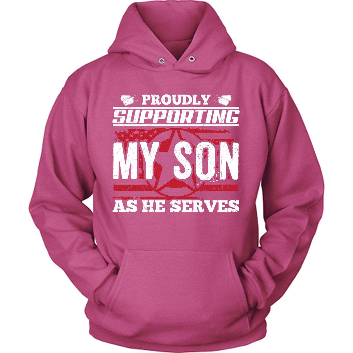 Army Supporting Son