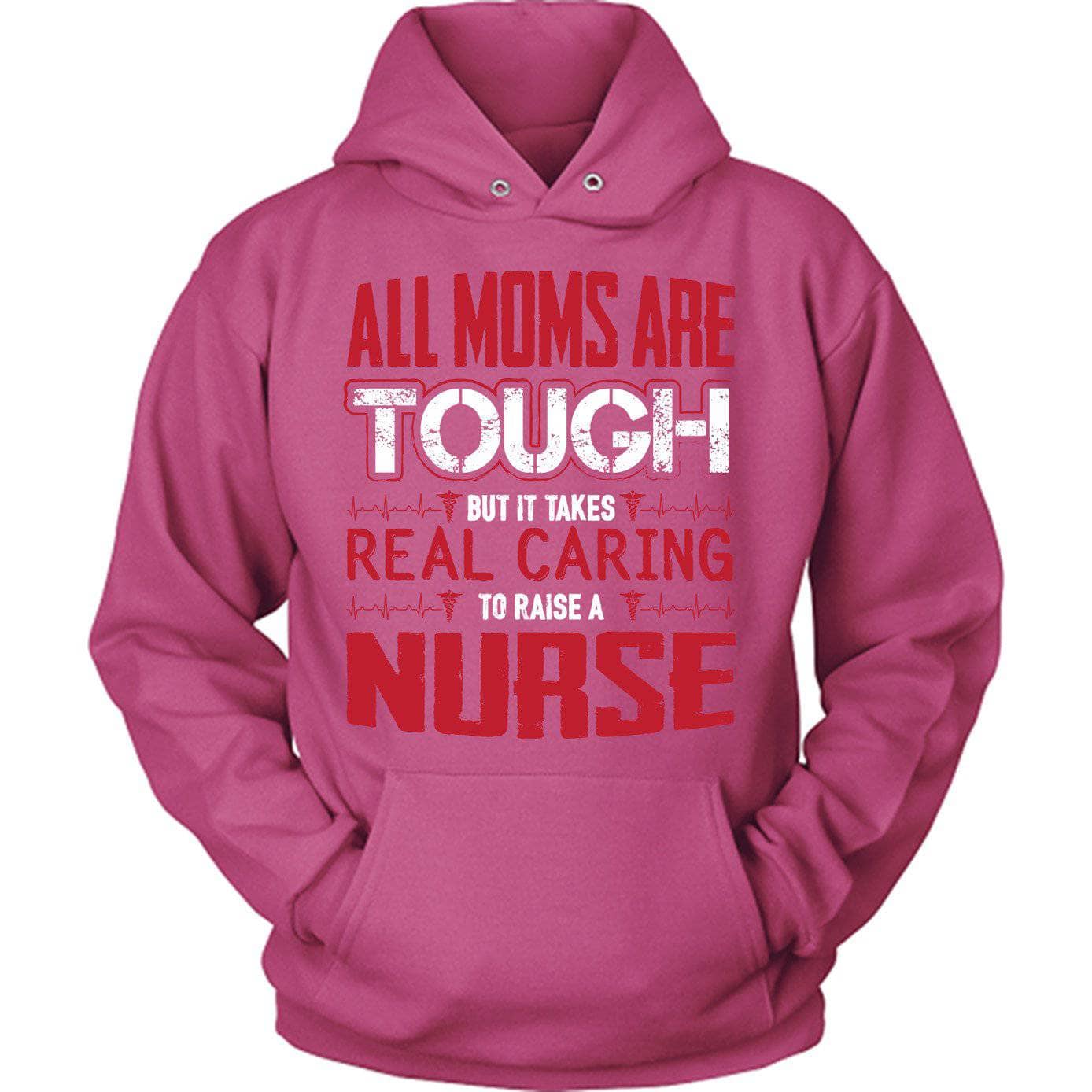 Red Tough Nurse Mom