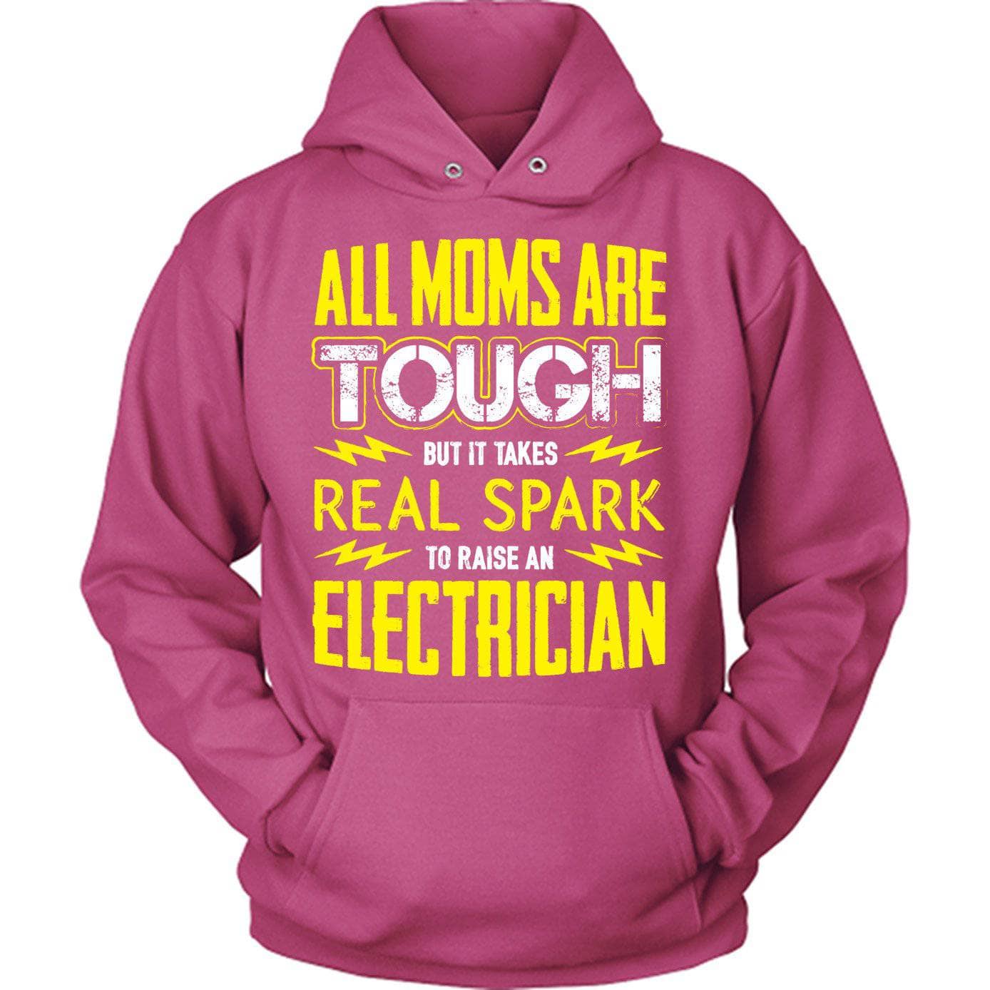 Yellow Tough Electrician Mom