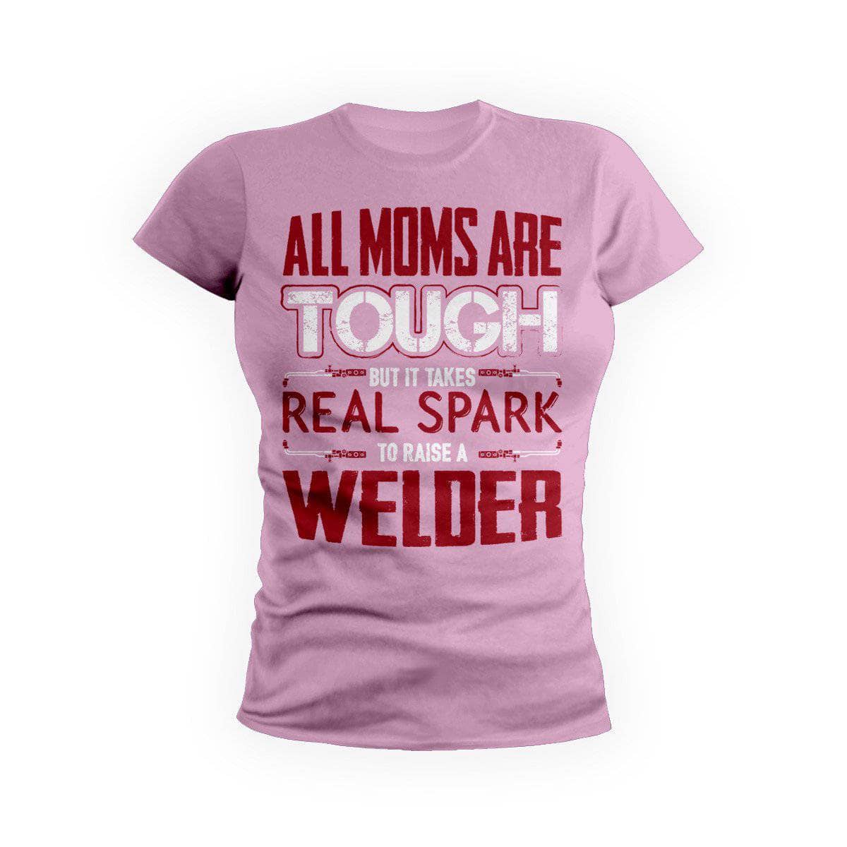 Red Tough Welder Mom