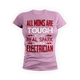Red Tough Electrician Mom