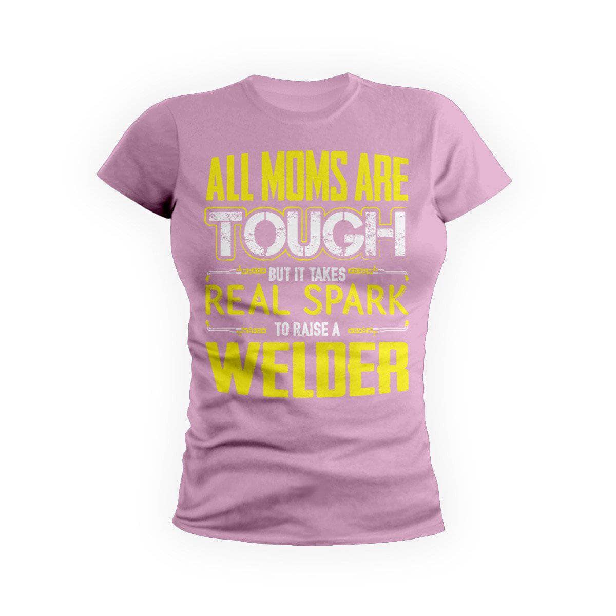 Yellow Tough Welder Mom