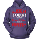 Red Tough Ironworker Mom