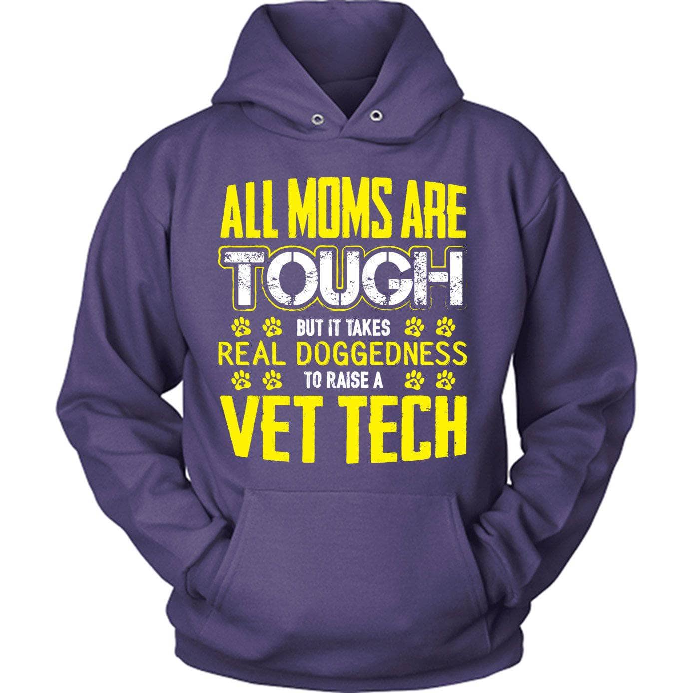 Yellow Tough Vet Tech Mom