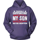 Army Supporting Son