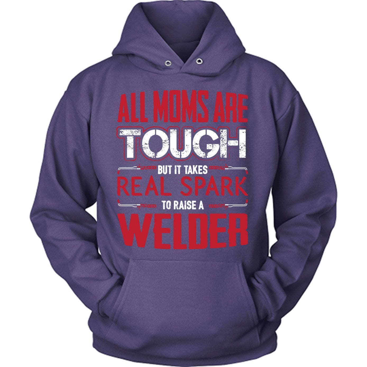 Red Tough Welder Mom