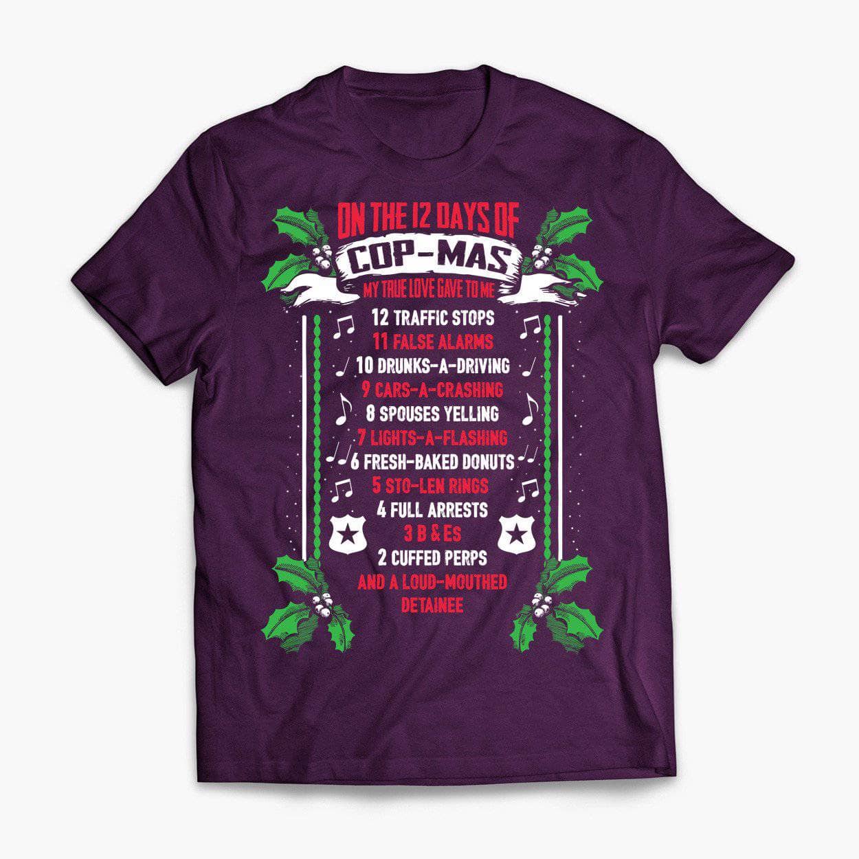 Tee 12 Days Of Copmas