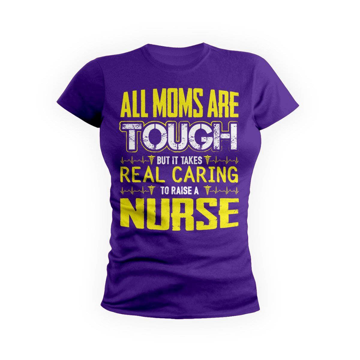 Yellow Tough Nurse Mom