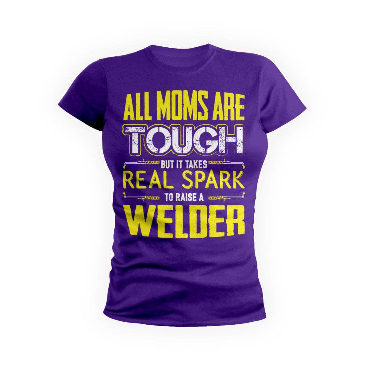 Yellow Tough Welder Mom