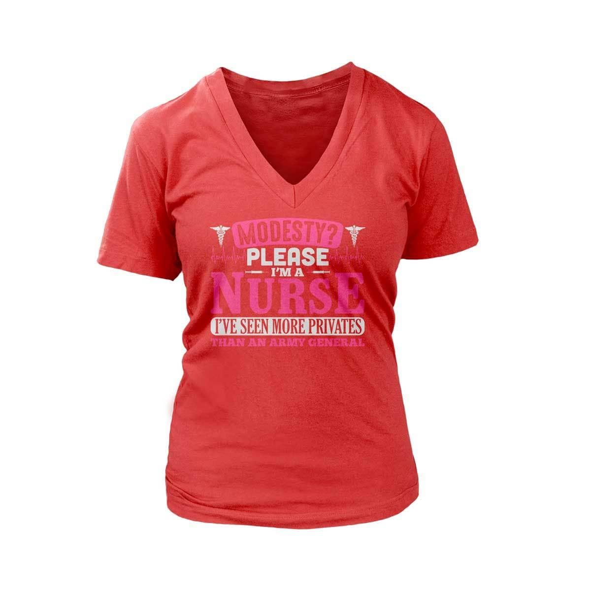 VNeck Nurse Modesty