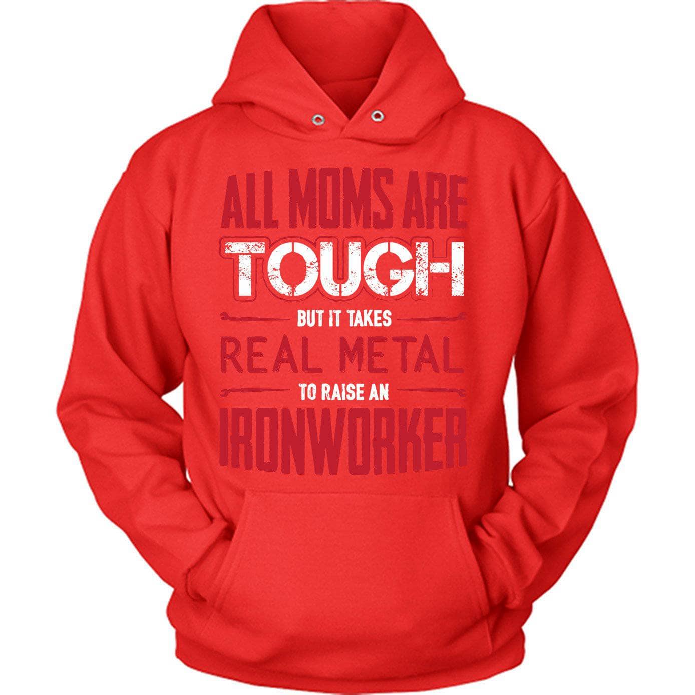 Red Tough Ironworker Mom