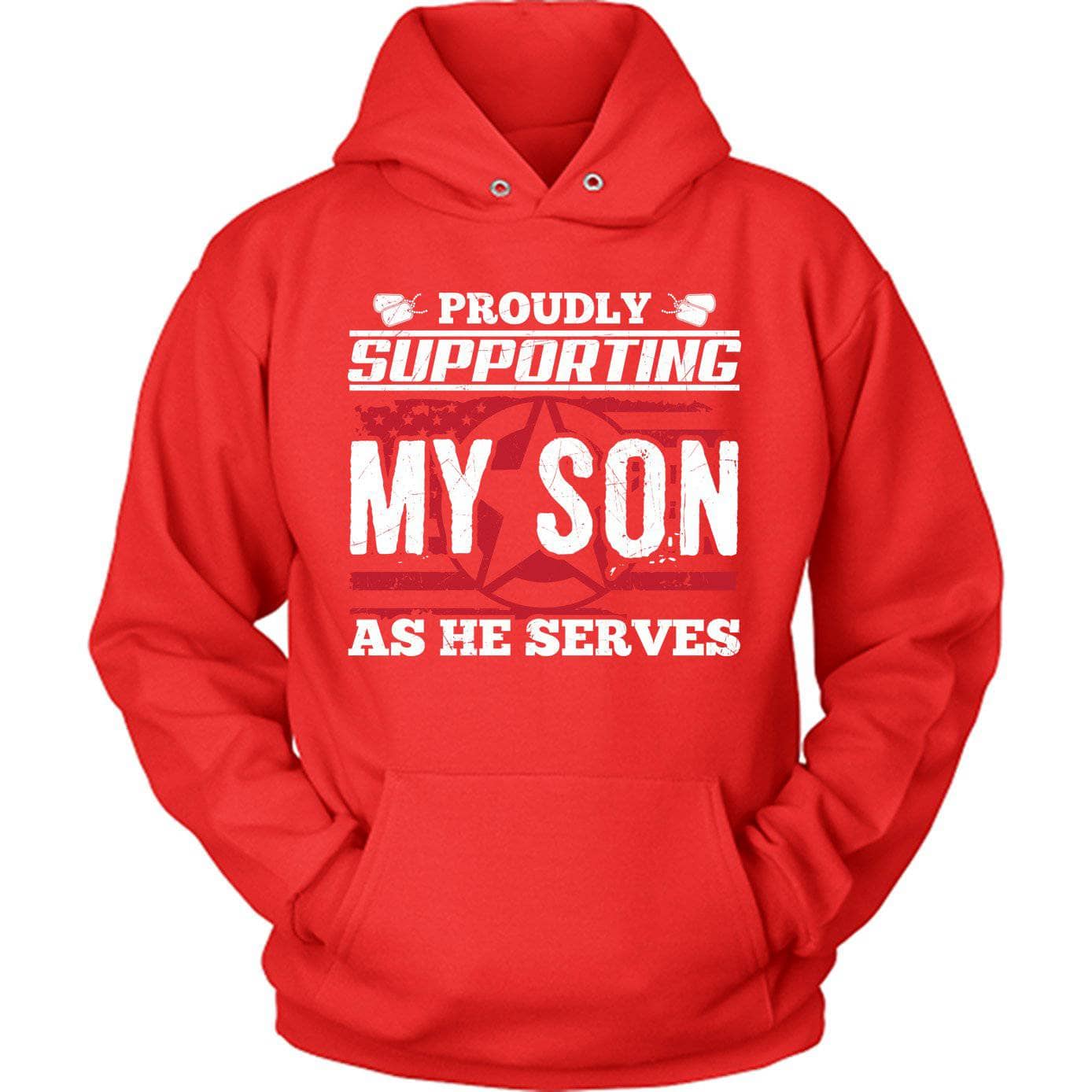 Army Supporting Son