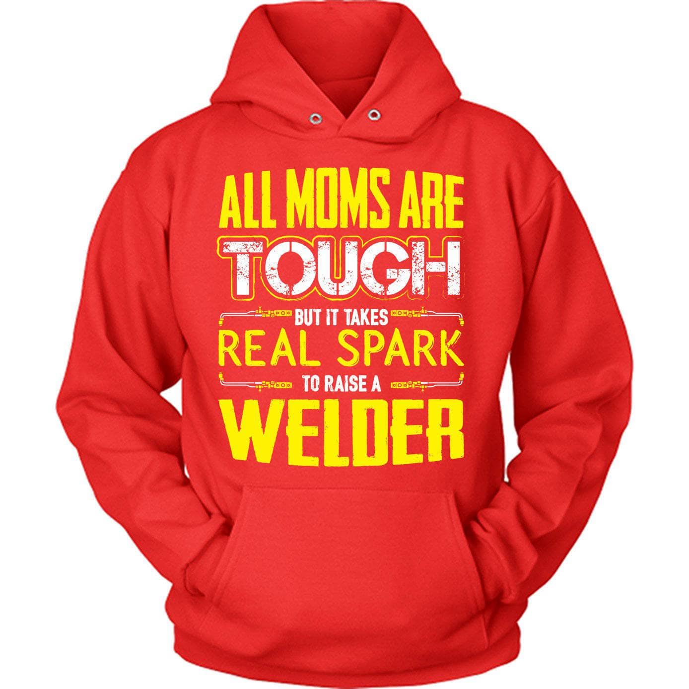 Yellow Tough Welder Mom