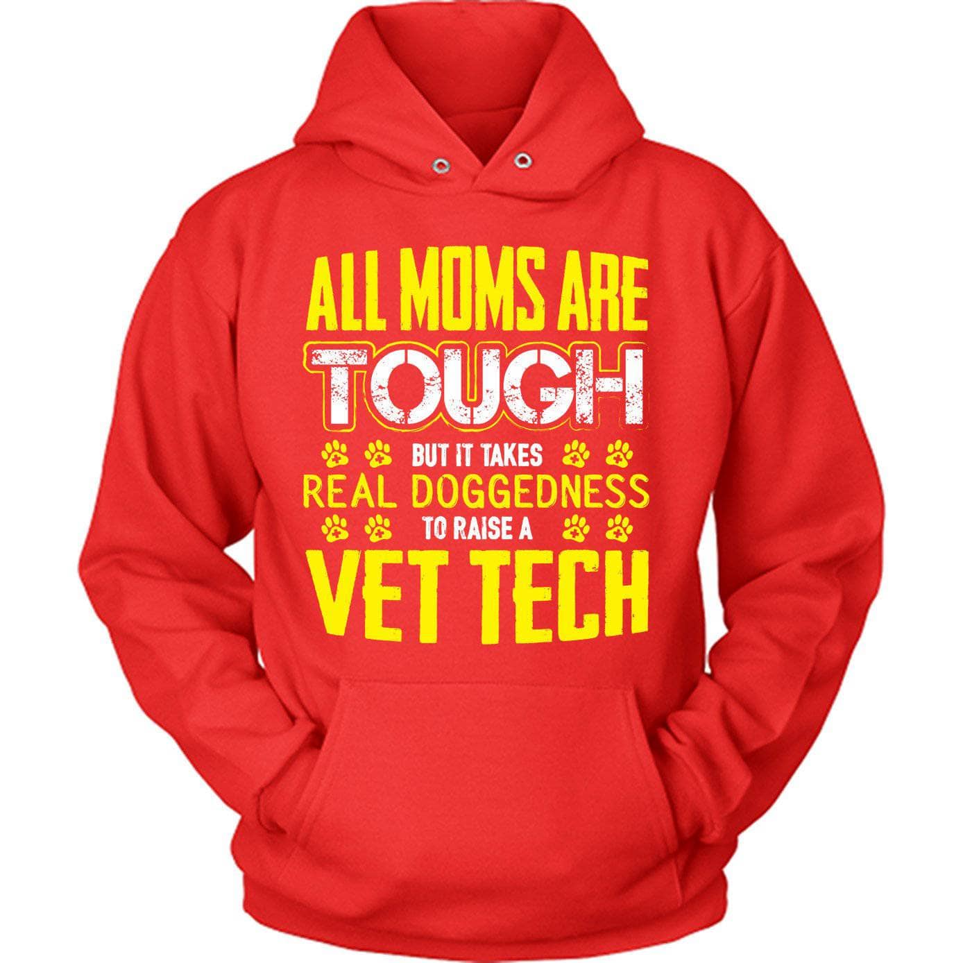 Yellow Tough Vet Tech Mom