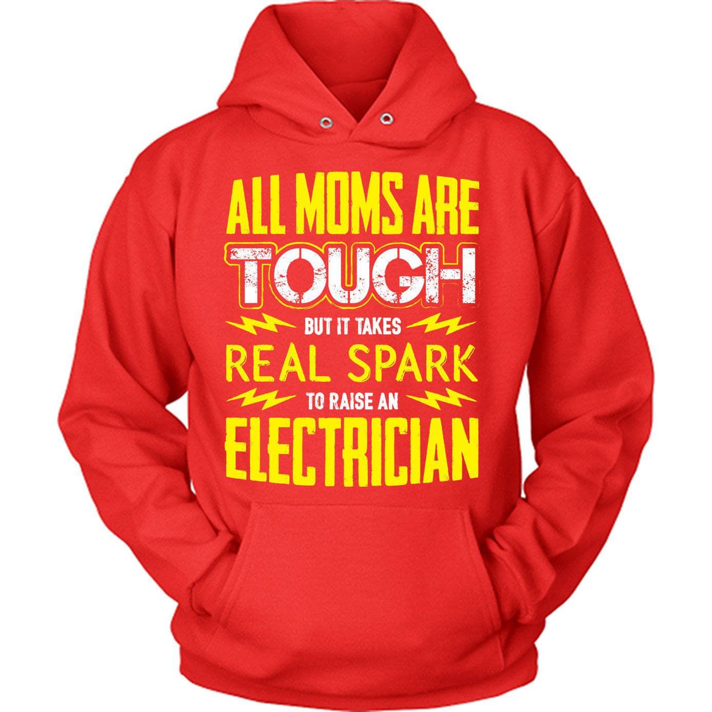 Yellow Tough Electrician Mom