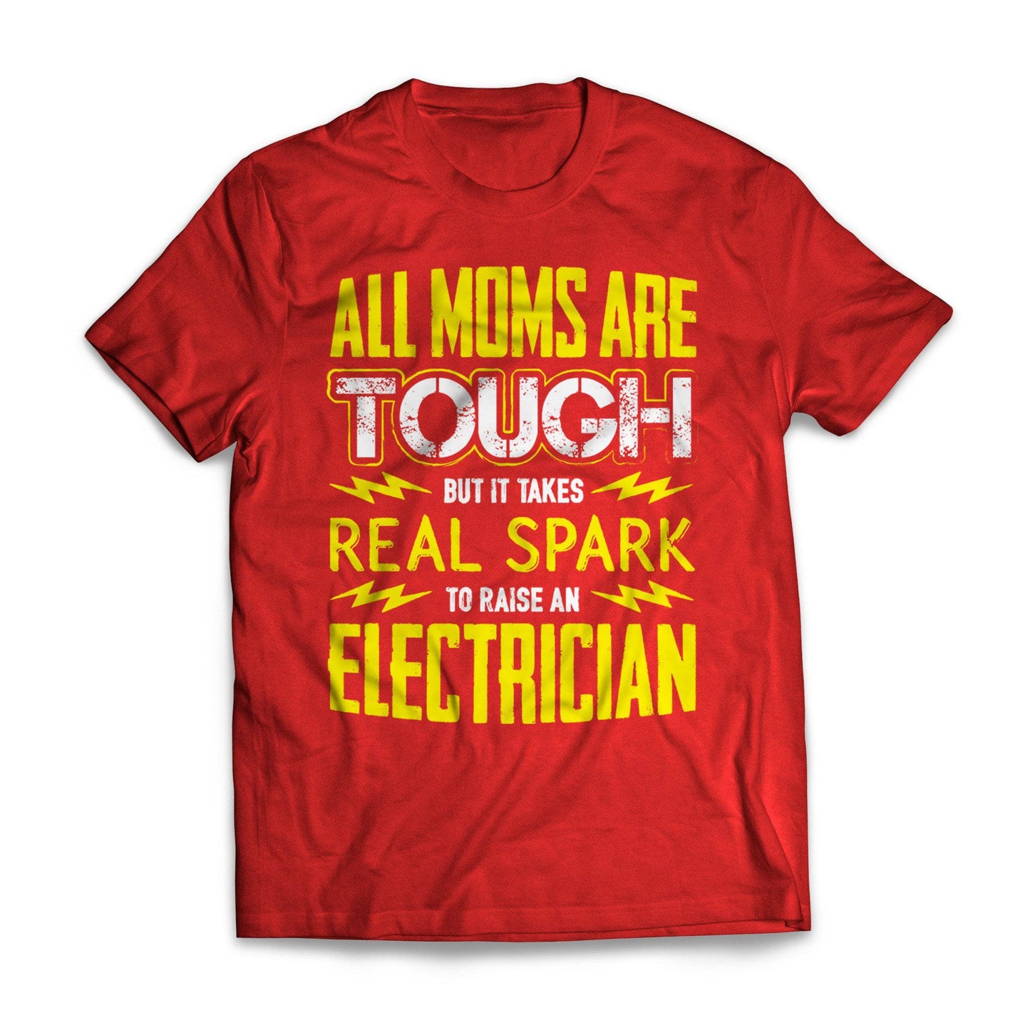 Yellow Tough Electrician Mom