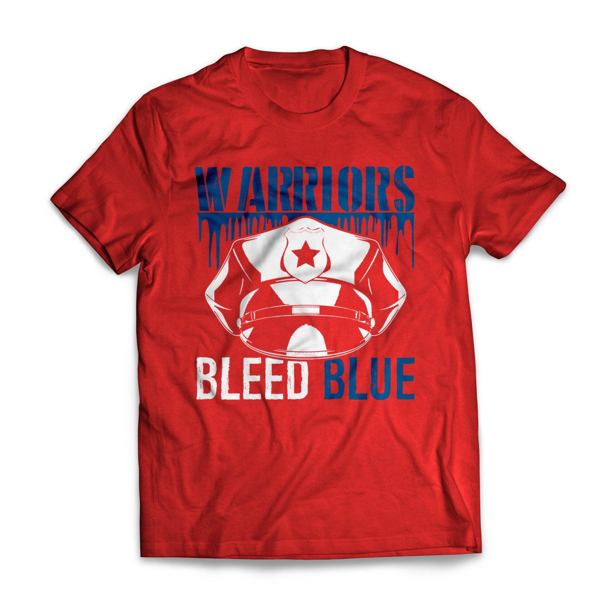 Warriors Bleed Blue - LEO And Emergency Police T-Shirt – GetShirtz