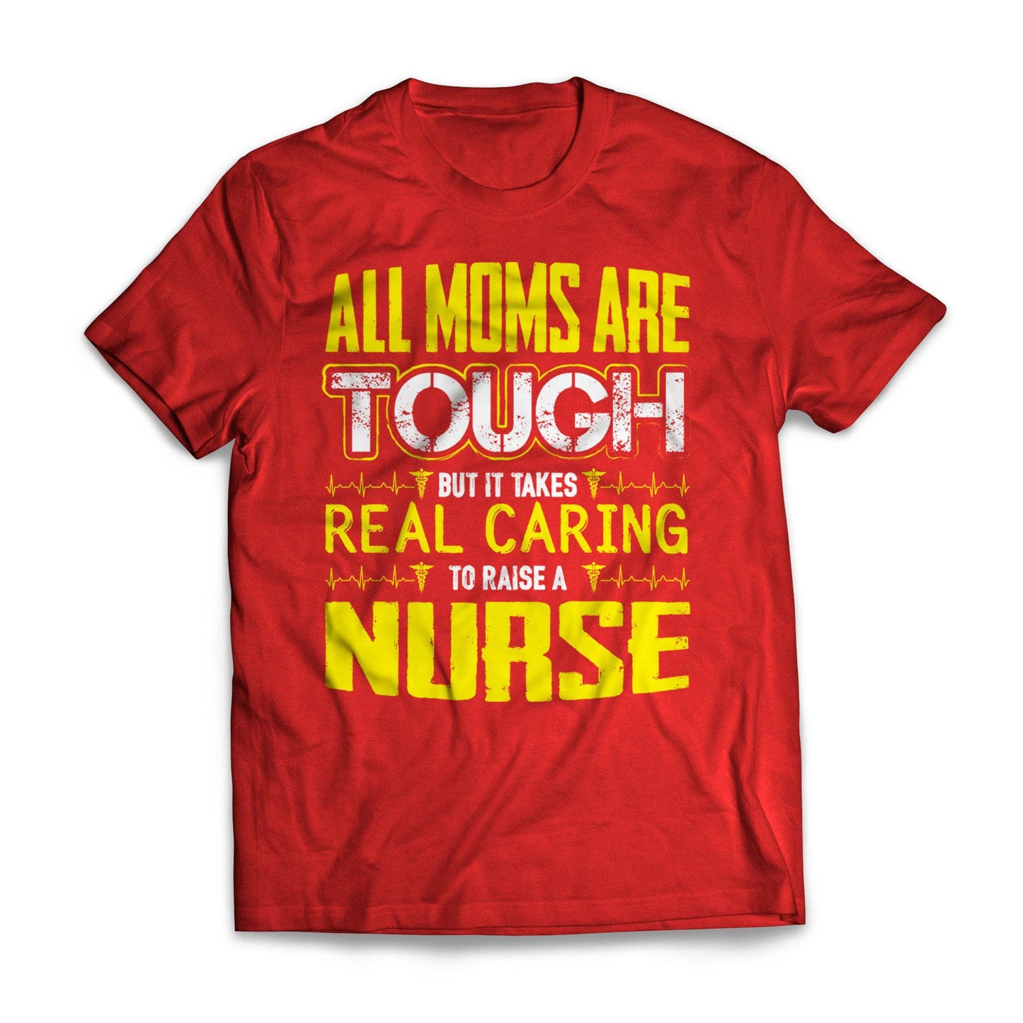 Yellow Tough Nurse Mom